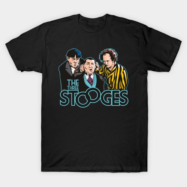The Three Stooges T-Shirt by Jamie Lee Art